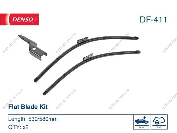 Щітка склоочисника DENSO DF-411 (фото 1)