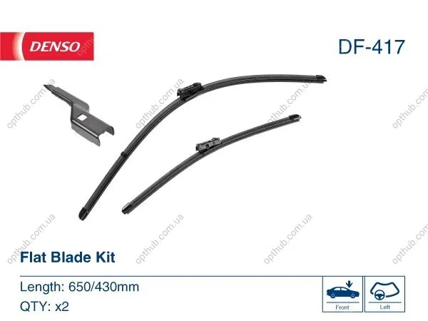 Щітка склоочисника DENSO DF-417 (фото 1)