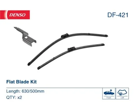Щітка склоочисника К-Т БЕЗКАРКАСНИЙ / 630/500 MM / LHD / FORD FOCUS IV (18-) 01/18- -ua DENSO DF-421