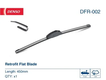 Щітка склоочис. 450 безкаркасна (вир-во Denso) DENSO DFR-002