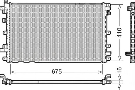 Радіатор охолоджування DENSO DRM20113