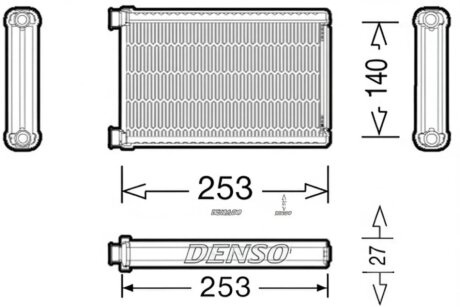 Радіатор пічки BMW 1 E80 / 3 E90 -ua DENSO DRR05005
