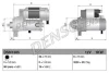 Стартер (12В, 1кВт, новий із заставою) HONDA CITY V, CIVIC VIII, JAZZ III 1.2-1.5 10.07-12.15 DENSO DSN1385 (фото 1)
