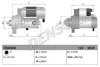 Стартер (12В, 2кВт, новий із заставою) TOYOTA AVENSIS, CARINA E VI, COROLLA, COROLLA VERSO 2.0D 01.96-03.09 DENSO DSN950 (фото 1)