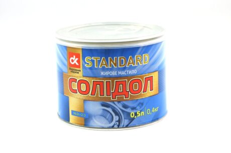Мастило Солідол Standard (Банка жерсть 0,5л/0,4кг) <ДК> (36шт ящ) Dk-Дорожная Карта 41071028316