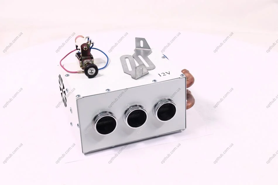 Печка / обогреватель / отопитель салона дополнительный на 3 сопла 12V для автомобилей ПАЗ, ТАТА, РУТА (пр-во ДК) Dk-Дорожная Карта DK-41.035-1033 (фото 1)
