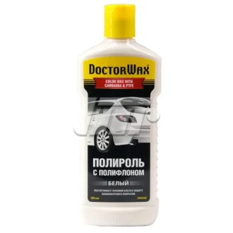 Кольорова поліроль із поліфлоном. Біла 300 мл Doctorwax DW8409