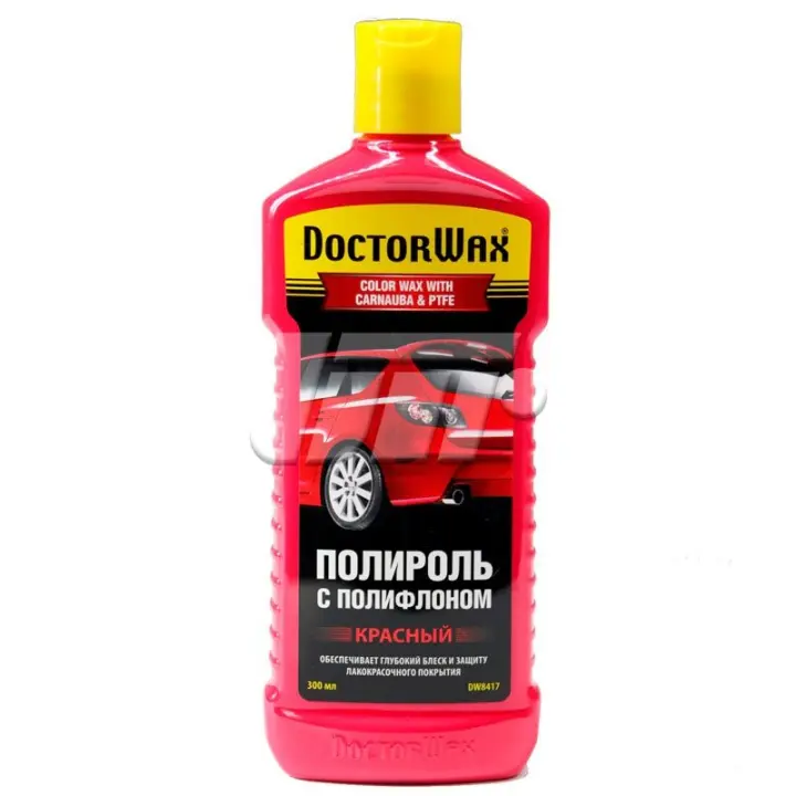 Кольорова поліроль із поліфлоном. Червона 300 мл Doctorwax DW8417 (фото 1)