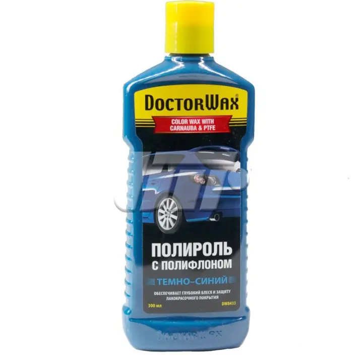 Кольорова поліроль із поліфлоном. Темно-синя 300 мл Doctorwax DW8433 (фото 1)