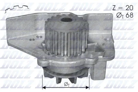 Водяний насос (вир-во) DOLZ C118