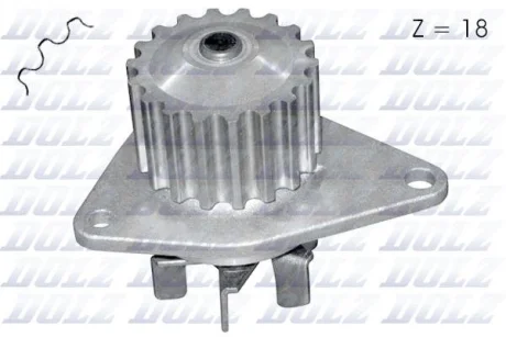 Помпа водяна PEUGEOT 207 1.4E 16V 3/2006-> / PEUGEOT 307 1.4I 16V 3/2001->6/2005 / CITROEN C3 II 1.4I 16V DOLZ C134