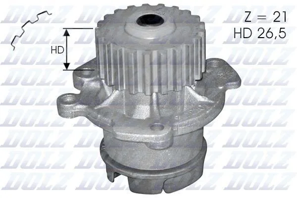 Водяний насос Dolz LADA 2108 - 112 (квадрат.зуб) DOLZ L123 (фото 1)