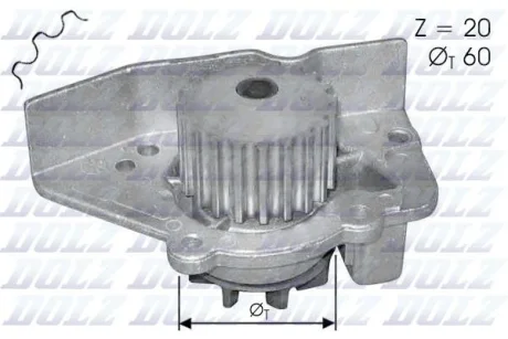 Насос водяний (вир-во Dolz) C.I.U DOLZ N405