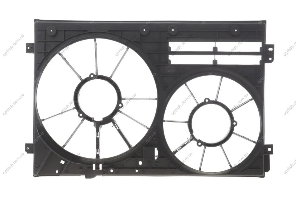 Дифузор вентилятора Skoda Octavia (04-13,14-) / VW Golf (04-), Jetta (06-), Passat (06-13) / Seat Leon (06-10), Toledo (05-09) DPA 11210808502 (фото 1)
