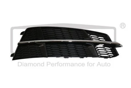Решетка противотуманной фары правой Audi A6(11-) с хром. полоской DPA 88071855002