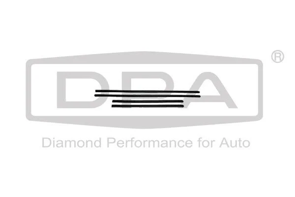Молдинг дверь (комплект 4 шт) Skoda Fabia (00-08) DPA 88530006602 (фото 1)