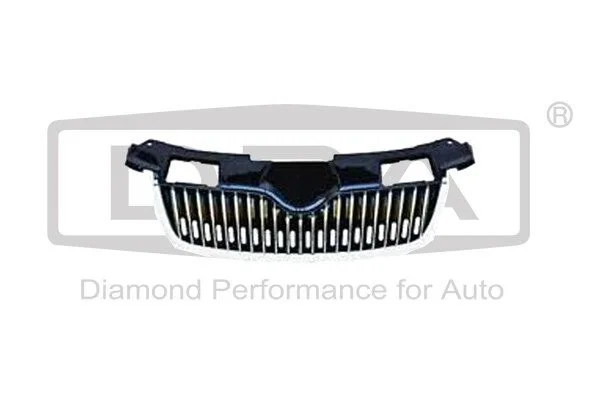 Решетка радиатора нижняя без декоративной планки, без эмблемы. Skoda Fabia I (6Y2) (05-08,07-14),Roomster Praktik (5J) (07-10) DPA 88530813802 (фото 1)