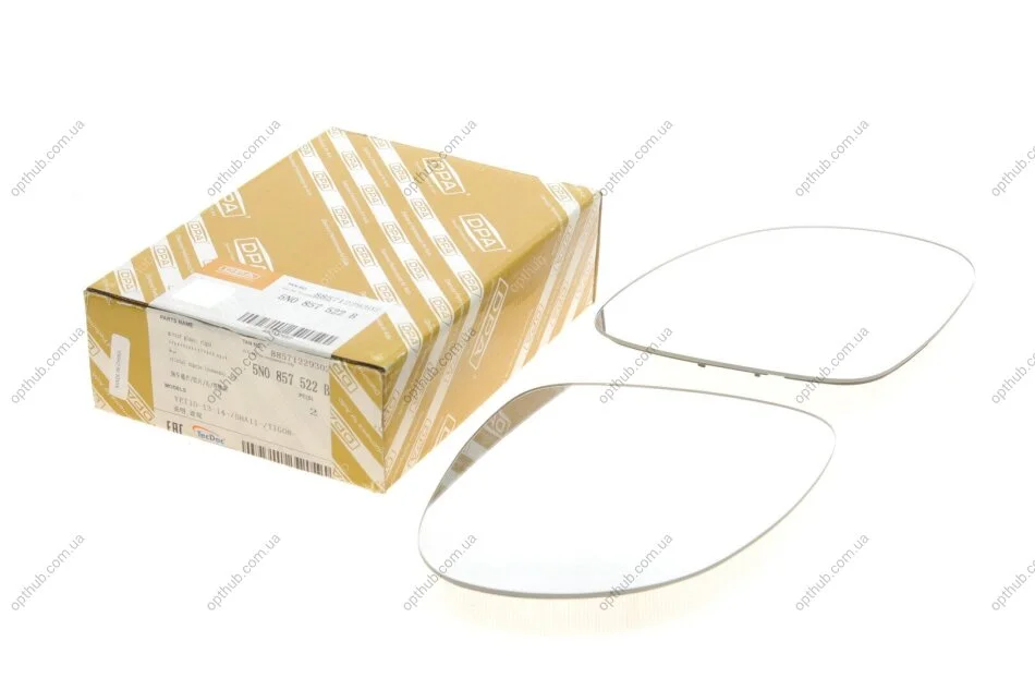 Скло дзеркала VW Tiguan 07-18 (R) (opt-om) DPA 88571229302 (фото 1)