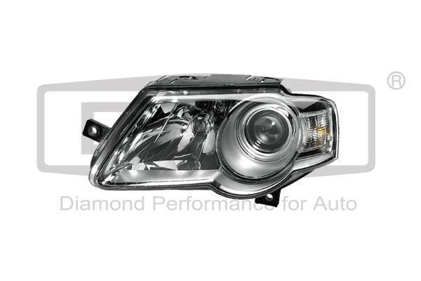 Фара левая галогеновая с линзой, моторчиком и лампой. VW Passat (05-11) DPA 89410402902 (фото 1)