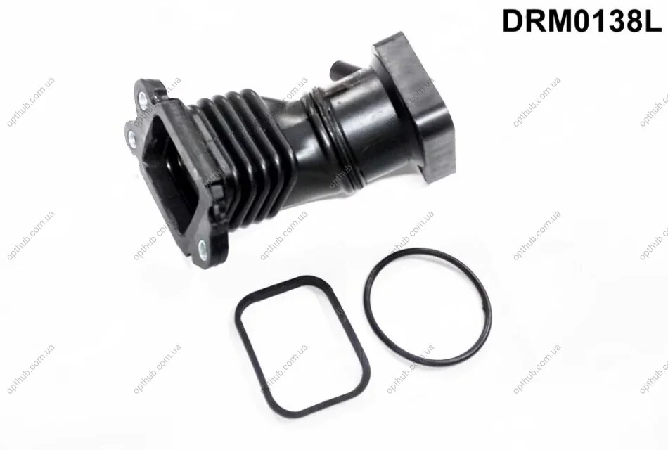 Шланг вентиляції пластиковий з фітингами DR.MOTOR DRM0138L (фото 1)