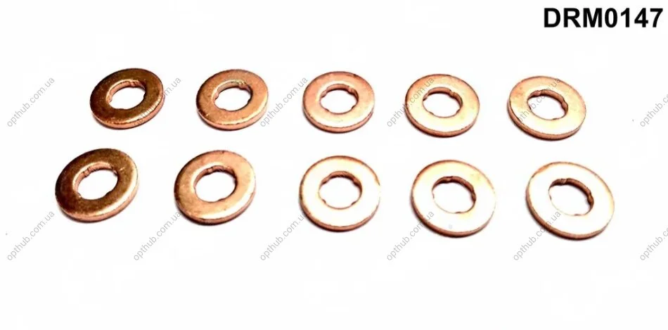 Термошайба SET (10PCS) PSA/FIAT/FORD/OPEL/RENAULT, SAAB, VOLVO, VW (SILNIKI CDTI, HDI, JTD, TDCI, TDI) DR.MOTOR DRM0147 (фото 1)