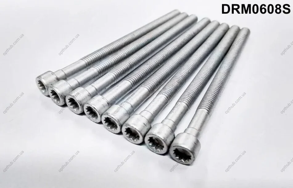 Комплект болтів з головкою системи TORX з чорного металу DR.MOTOR DRM0608S (фото 1)