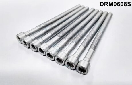 Комплект болтів з головкою системи TORX з чорного металу DR.MOTOR DRM0608S
