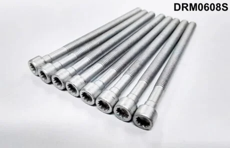 Комплект болтів з головкою системи TORX з чорного металу DR.MOTOR DRM0608S