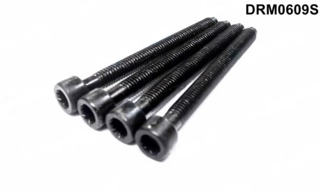 Комплект болтів з головкою системи TORX з чорного металу DR.MOTOR DRM0609S