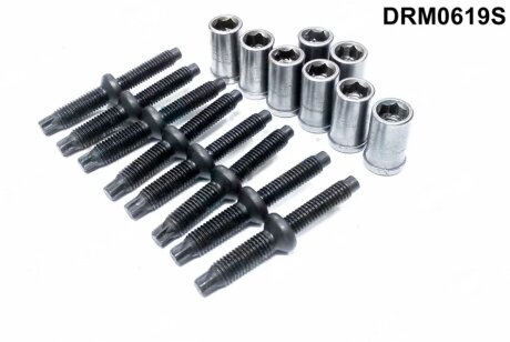 Комплект болтів з головкою системи TORX з чорного металу в наборі з гайками PSA / FORD C4, C5, EXPERT DR.MOTOR DRM0619S