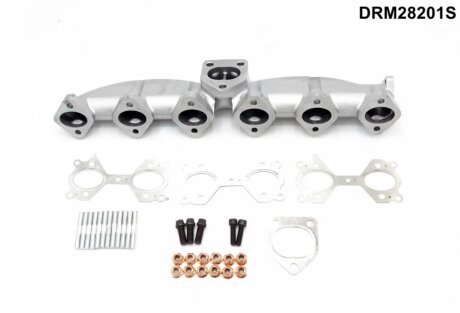 Колектор випускний в комплекті з кріпленням і прокладками DR.MOTOR DRM28201S