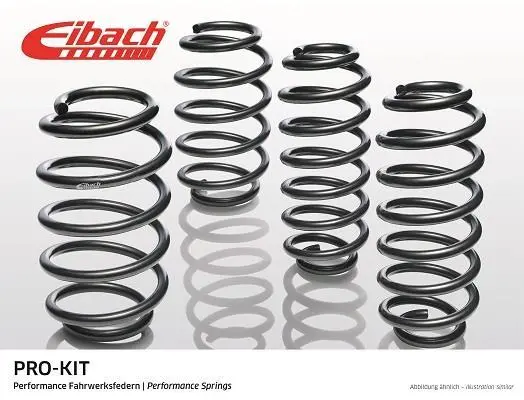 Занижуючі пружини, Pro-Kit, 4шт, (35мм / 30мм) (1240кг / 1200кг) AUDI 100 C4, A6 C4 2.2-4.2 12.90-10.97 EIBACH E1528-140 (фото 1)
