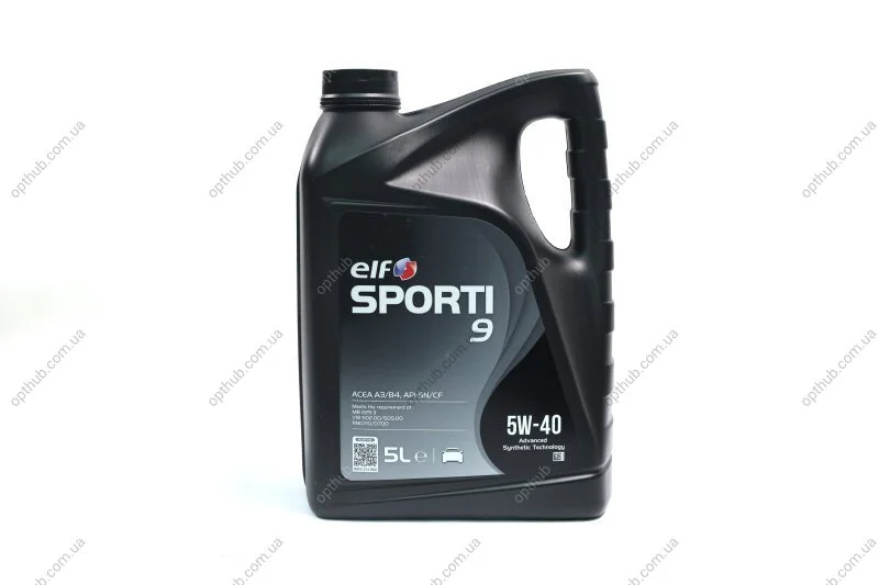 Олива моторна SPORTI 9 5W-40 (Каністра 5л) ELF 214252 (фото 1)