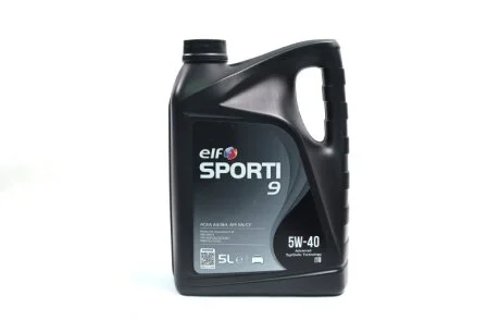 Олива моторна SPORTI 9 5W-40 (Каністра 5л) ELF 214252