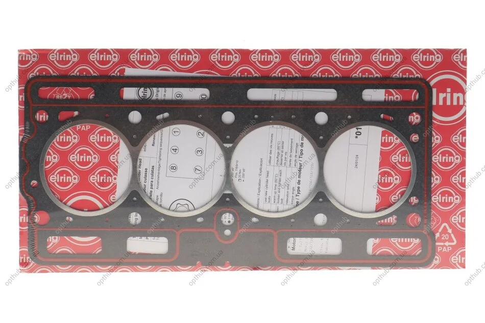 Прокладання ГБЦ Renault Kangoo 1.2i 97- (opt-om) ELRING 012.361 (фото 1)