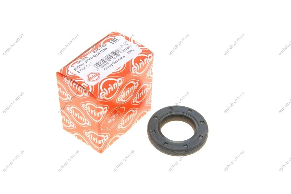 Сальник двигуна N PSA/FORD DV4TD/F6JA/DV6ATED4 27X47X7 TFE (вир-во Elring) ELRING 026.740 (фото 1)