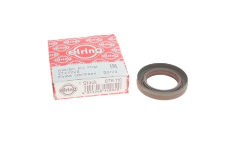 Сальник двигуна N 27x42x8 VW ELRING 076.110