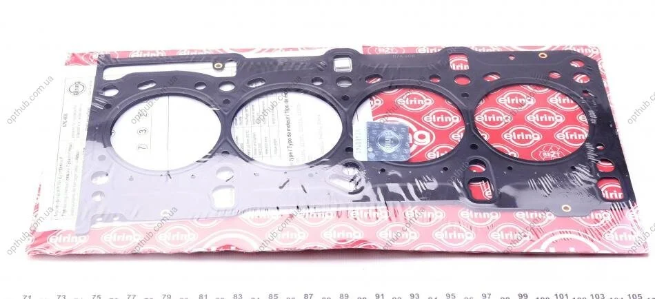 Прокладка головки блоку FIAT/OPEL 188A9/199A2/199A3, PSA F13DTE5(FHZ) 2! 0.92MM (вир-во Elring) ELRING 076.408 (фото 1)
