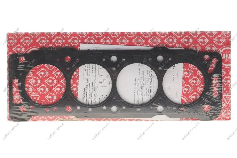 Прокладка ГБЦ Citroen Berlingo/Fiat Scudo 1.9D 98-06 (2 метки) (1.54mm) UA63 ELRING 130.722 (фото 1)