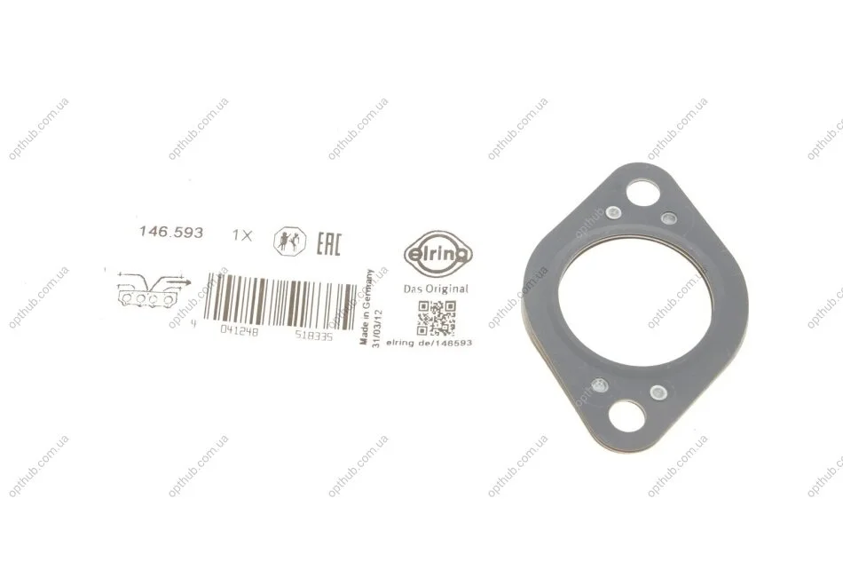 Прокладка колектора випускного BMW (M51)-325/525 TD/TDS 91-04 (opt-om) ELRING 146.593 (фото 1)