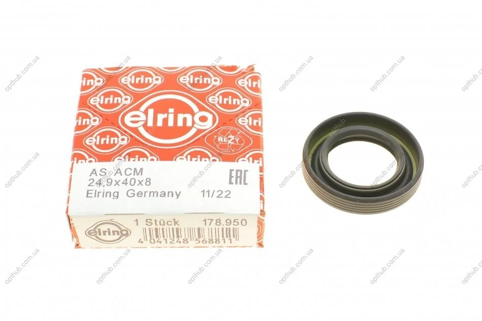Сальник гумометалевий ELRING 178.950 (фото 1)