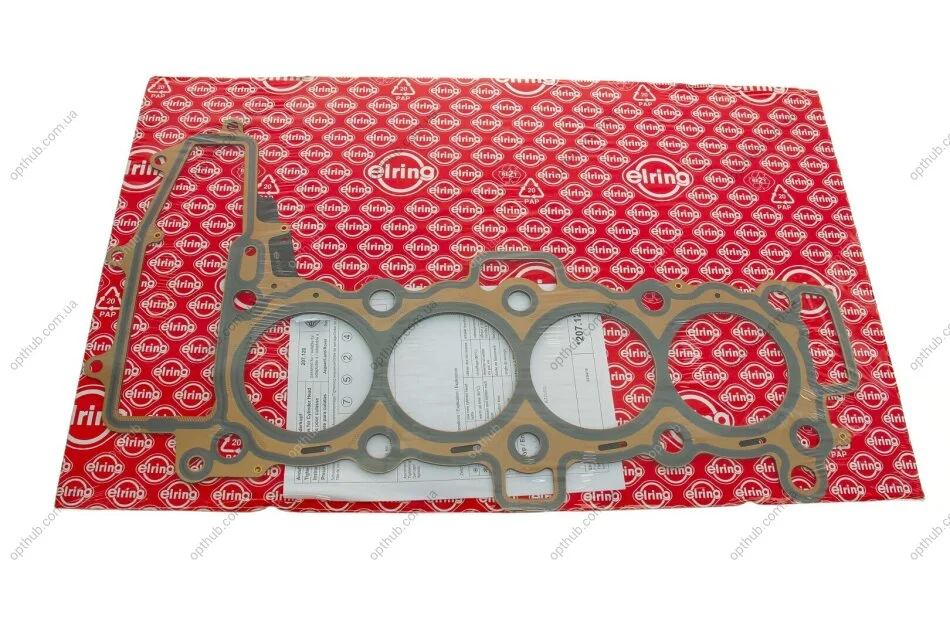 Прокладка, головка блока LAND ROVER 2,0 TD 1*1,3 mm 15- (выр-во Elring) ELRING 207.120 (фото 1)