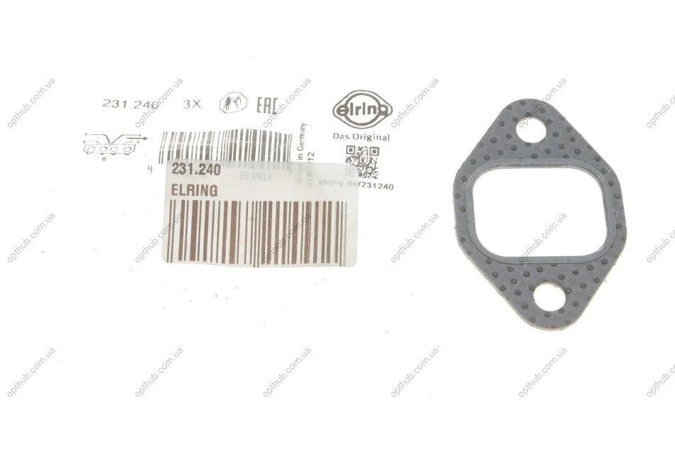 Прокладка коллектора выпускного Audi A4/A6/A8/Skoda Superb I/VW Passat 2.5D/3.3D/4.0D 97-08 (opt-om) ELRING 231.240 (фото 1)