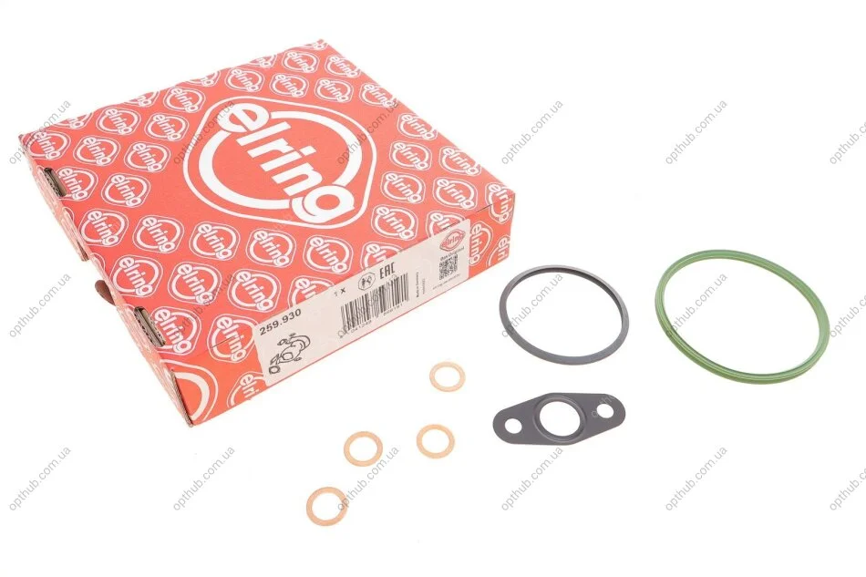 Комплект прокладок турбіни BMW 3 (F30/F80)/5 (F10)/X3 (F25) 10-14 B47/N47 (від 07.2013) (opt-om) ELRING 259.930 (фото 1)
