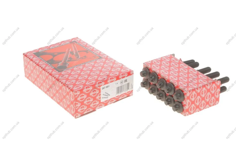 Болт головки блоку (компл.) PSA 2.0TD/HDI DW10/DW12BTED4, FORD 2.0TDCI (вир-во Elring) ELRING 267.551 (фото 1)