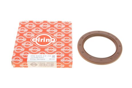 Сальник, колінчастий вал Hyundai/Kia 72,0x98,0x8,0 FPM C.I.U ELRING 353.010