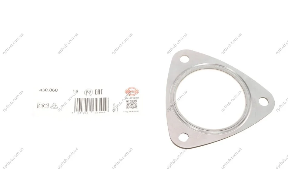 Прокладка труби вихлопної Fiat Ducato/Citroen Jumper/Peugeot Boxer 06- UA63 ELRING 430.060 (фото 1)