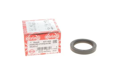 Сальник двигуна FRONT RENAULT K9K 35X47X7 ASW PTFE/ACM (вир-во Elring) ELRING 431.420