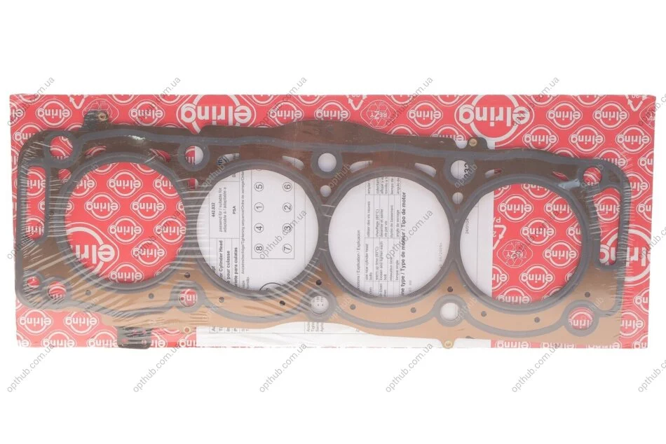 Прокладка головка циліндра PSA 2,0HDI DW10CTED 4! 1,40MM (вир-во Elring) C.I.U ELRING 442.832 (фото 1)