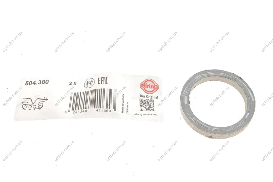 Прокладка колектора випускного BMW 3 (E90)/5 (E60)/7 (E65/E66/E67)/X5 04- (opt-om) ELRING 504.380 (фото 1)